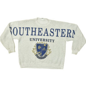 Vintage Lee Heavyweight Cotton Blend Southeastern University Sweatshirt 2XL